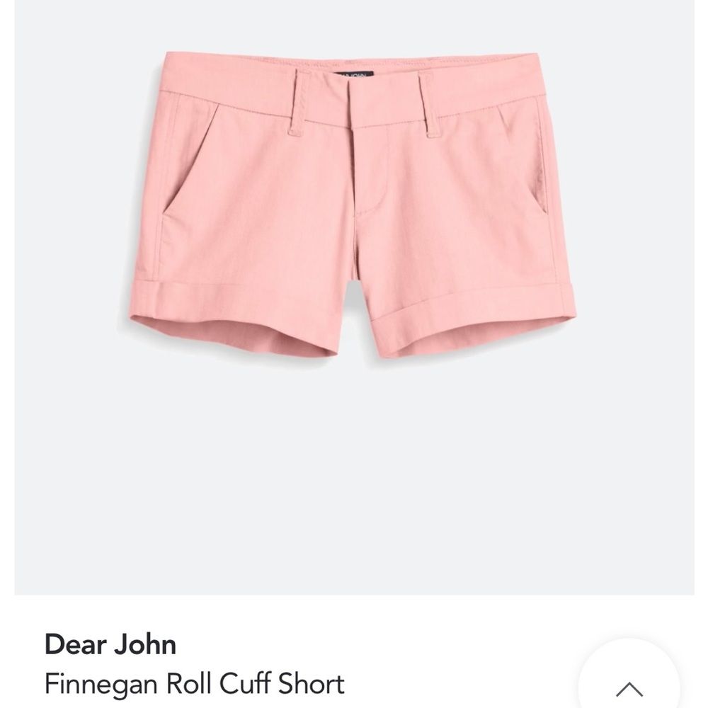 Dear John light pink shorts. Size 32.